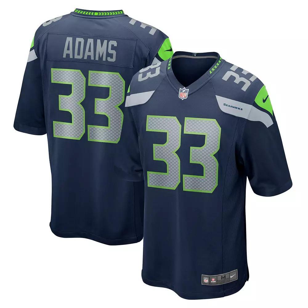Men's Nike Jamal Adams College Navy Seattle Seahawks Game Team Jersey, Size: XL, Blue Product Image