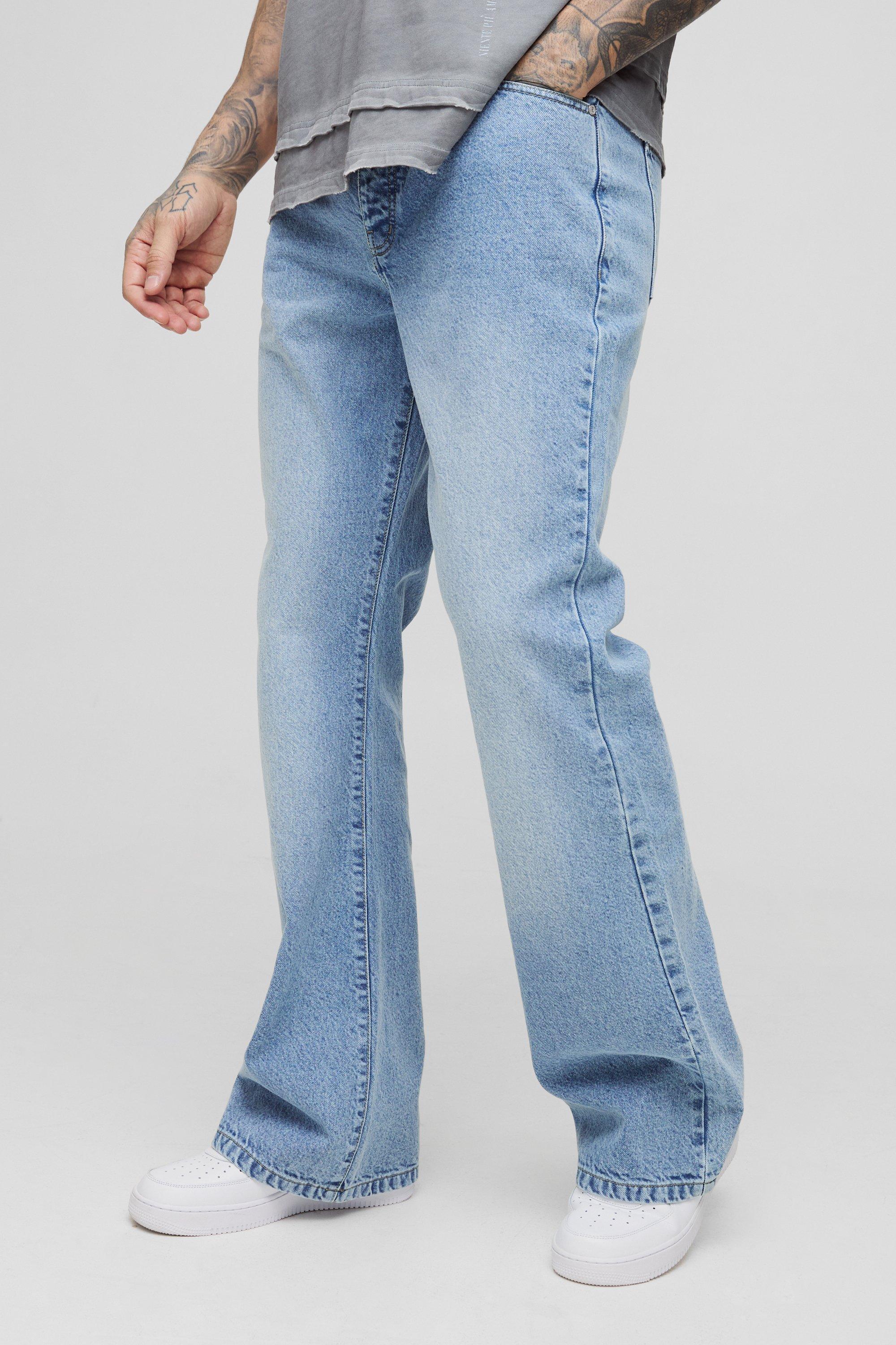 Tall Relaxed Flared Jeans | boohooMAN USA Product Image