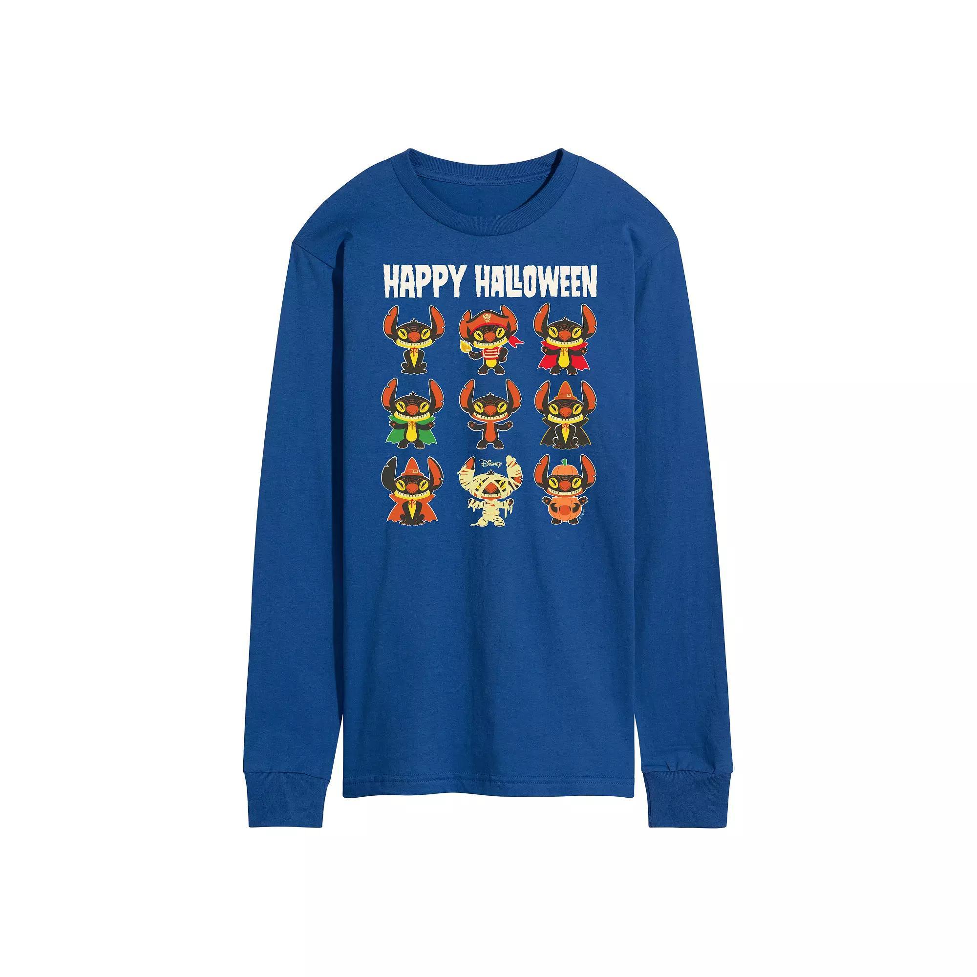Disney's Lilo & Stitch Men's Happy Halloween Long Sleeve Tee,  Product Image