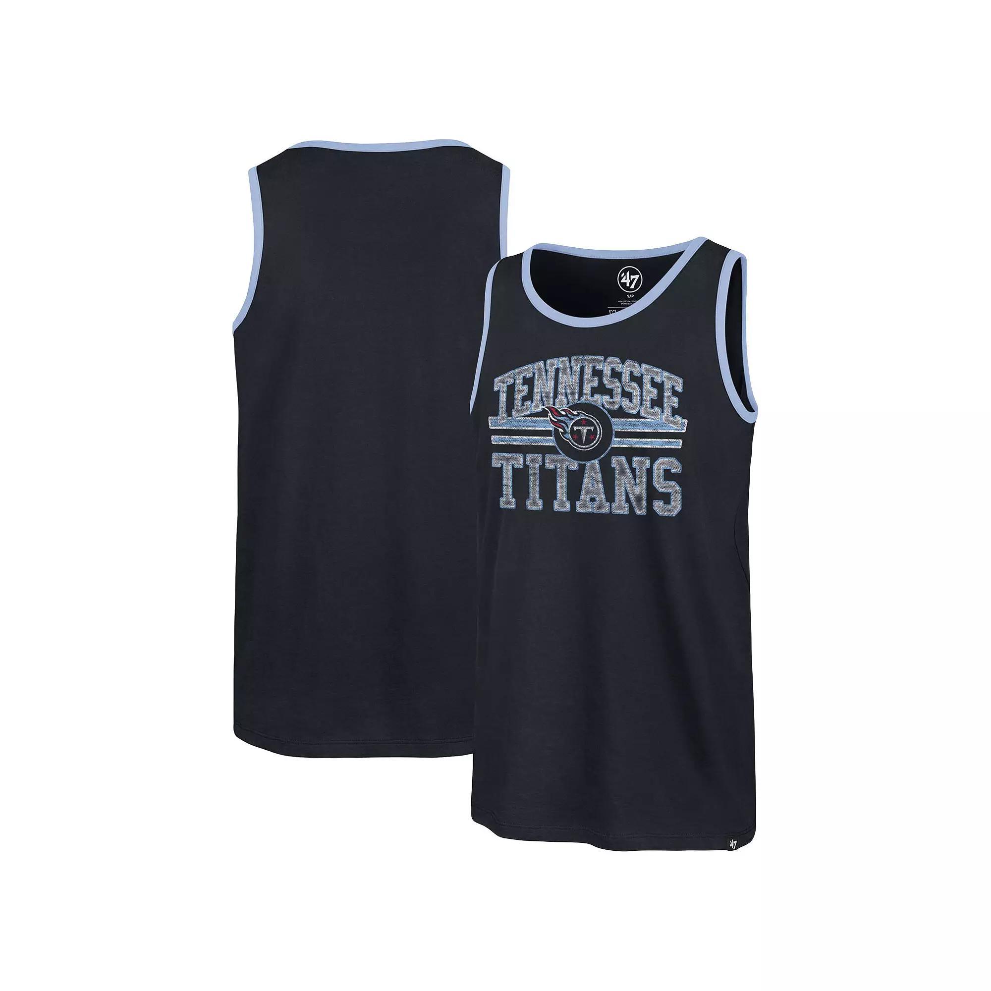 Men's '47 Navy Tennessee Titans Winger Franklin Tank Top,  Product Image