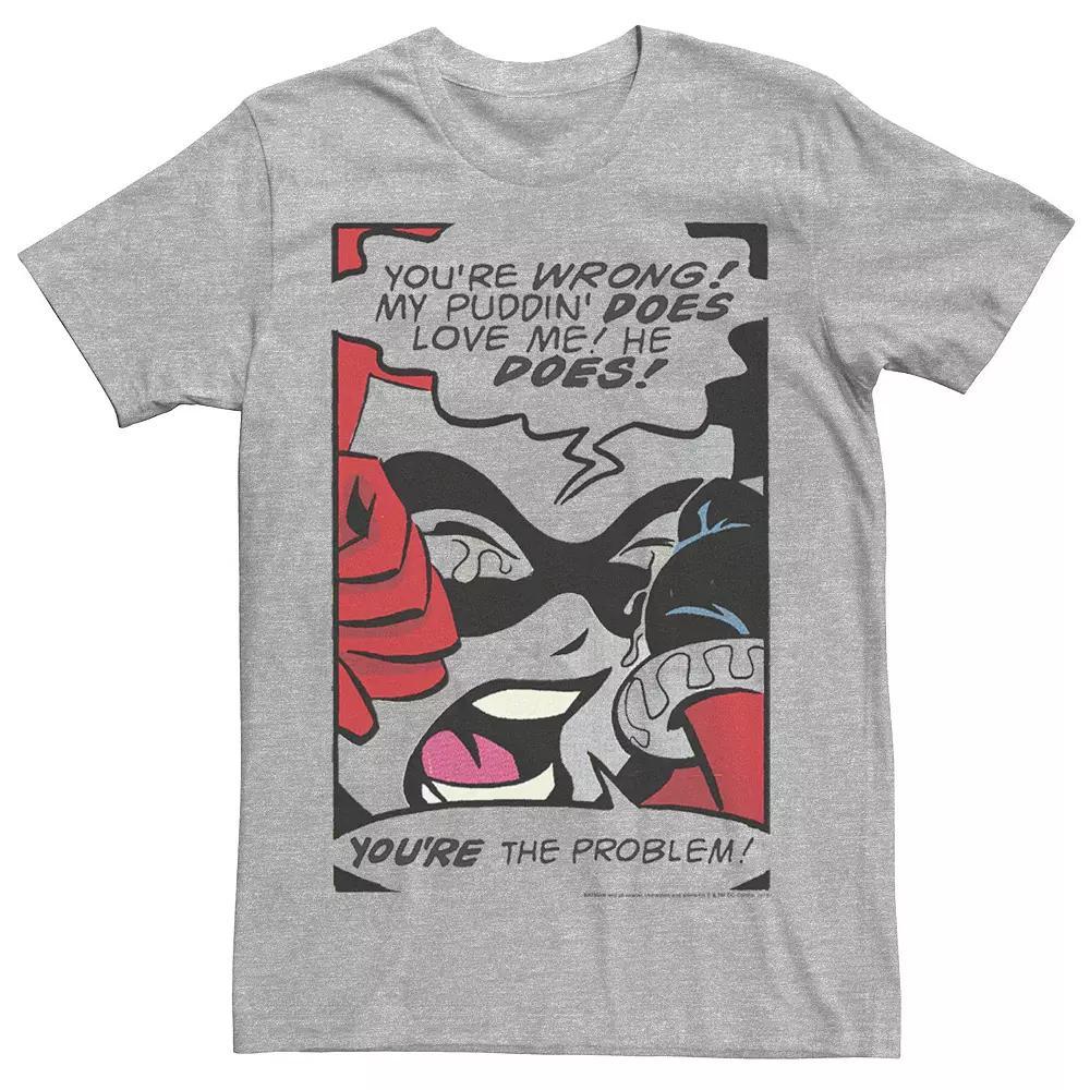 Men's DC Comics Harley Quinn Crying Comic Tee,  Product Image