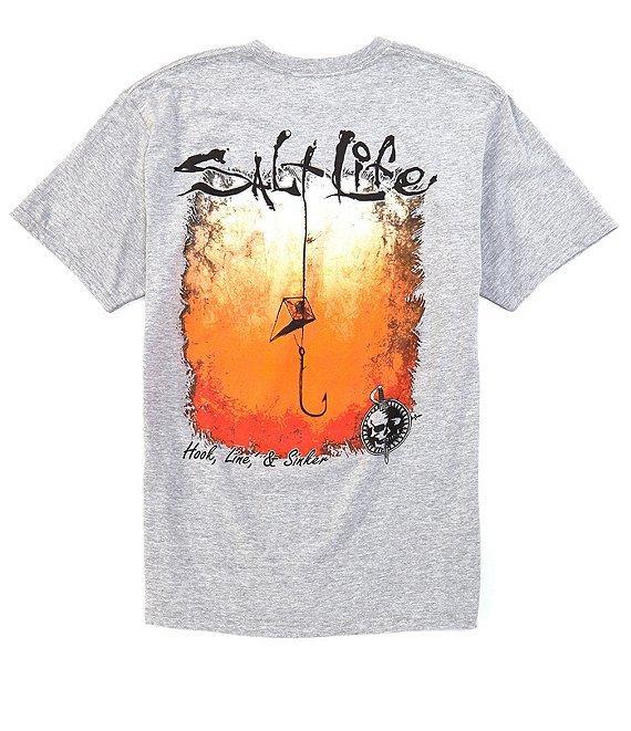 Salt Life Hook Line And Sinker Fade Short Sleeve Pocket T-Shirt Product Image