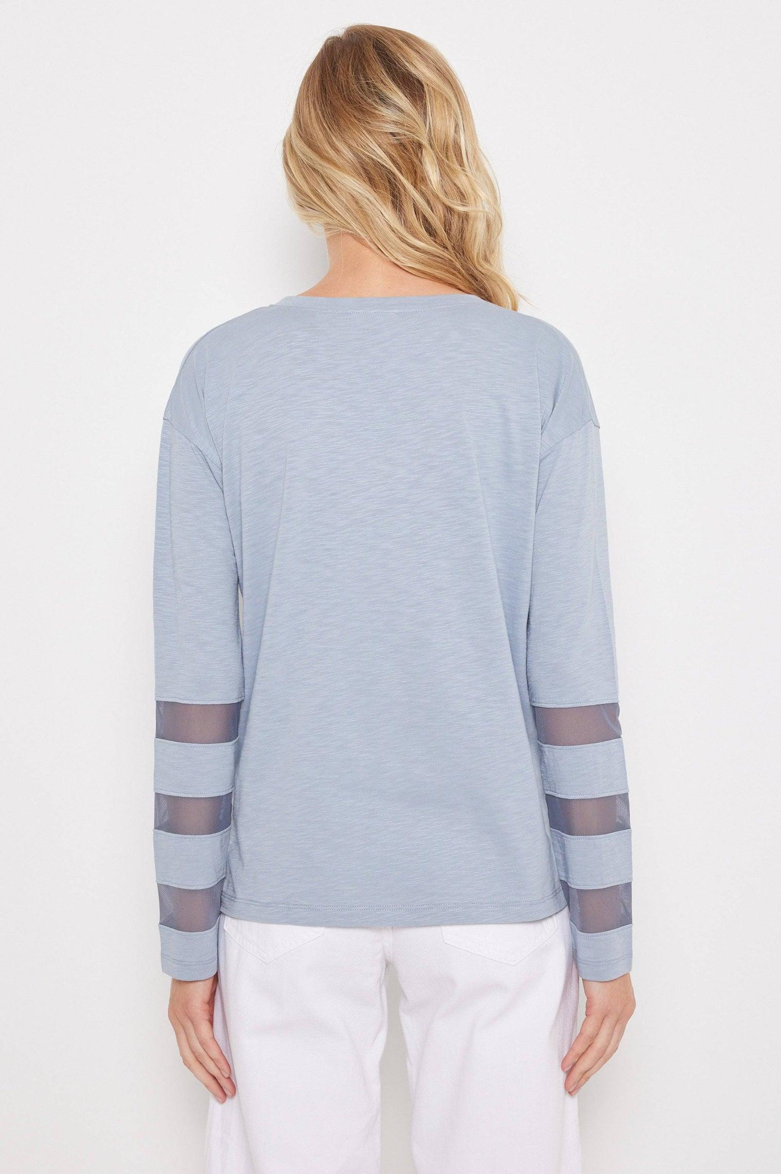 Mesh Fest V-Neck LS TShirt Product Image