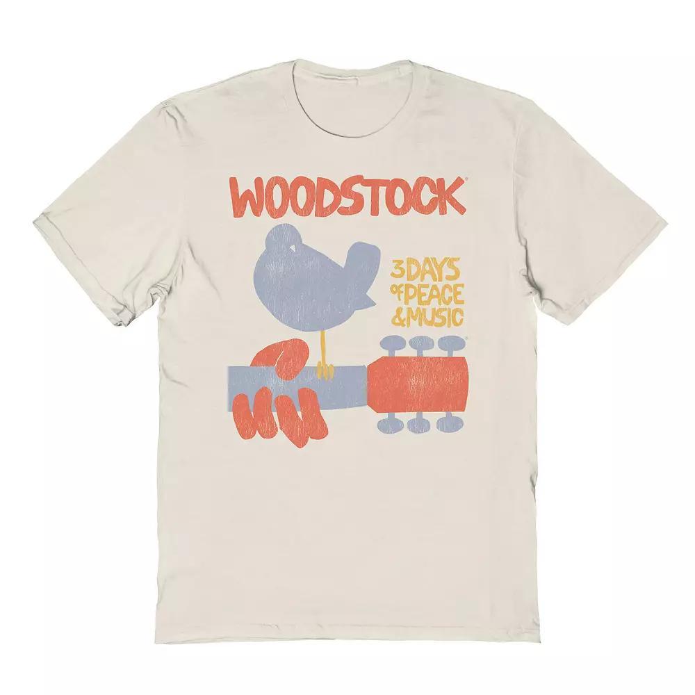 Men's Woodstock Graphic Tee, Size: XL, Natural Product Image