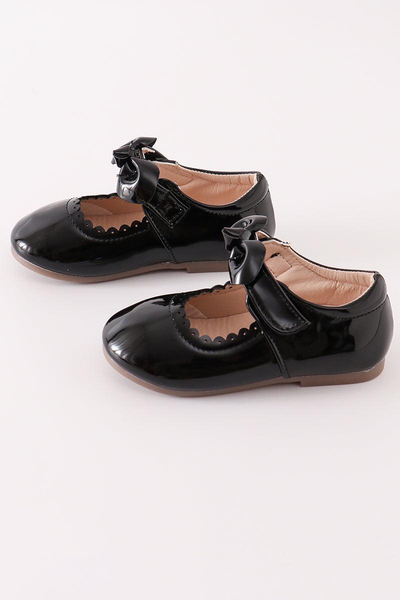 Black bow mary jane shoes Product Image