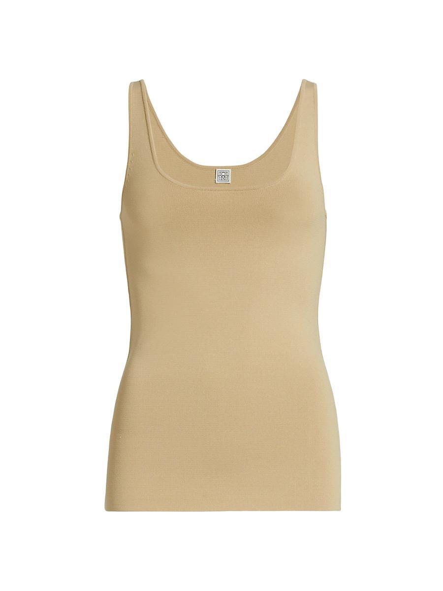 Womens Stretch Jersey Scoopneck Tank Product Image