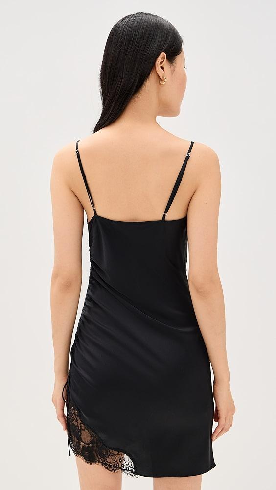 Fleur du Mal Silk Ruched Dress | Shopbop Product Image