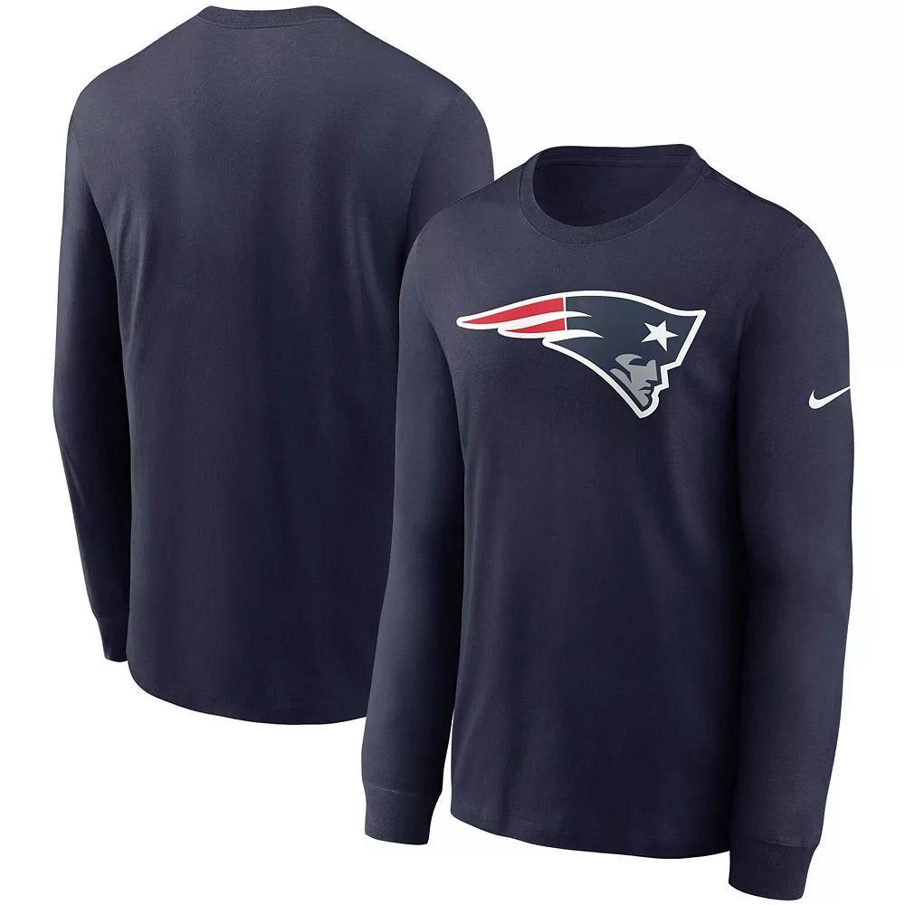 Men's Nike Navy New England Patriots Primary Logo Long Sleeve T-Shirt, Size: 3XL, Blue Product Image