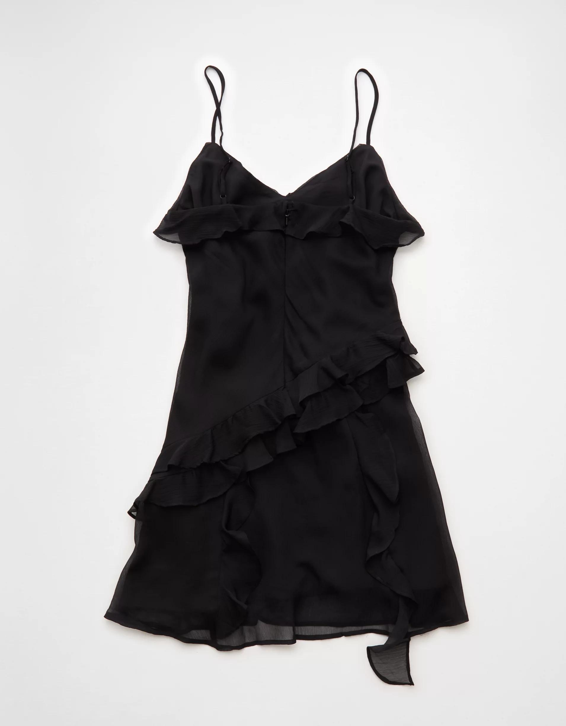 AE Asymmetrical Ruffle Mini Dress Product Image