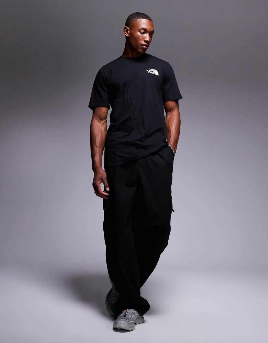 The North Face Box NSE t-shirt with back graphic in black Product Image