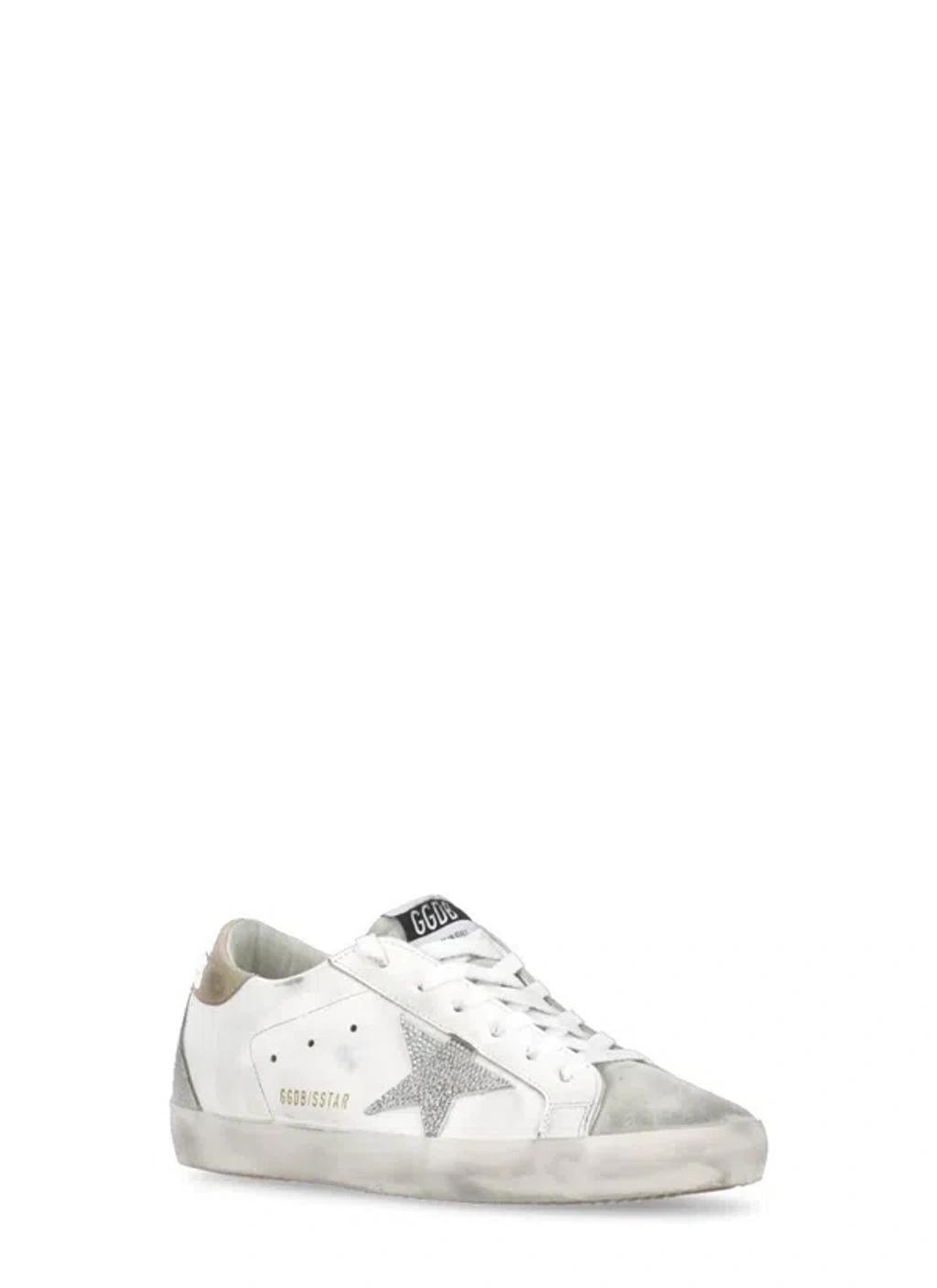 GOLDEN GOOSE Sneakers White In White Crystal Gold Product Image