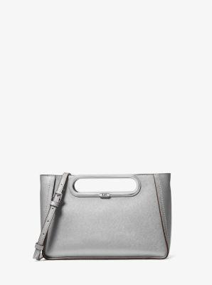 Chelsea Large Metallic Saffiano Leather Convertible Crossbody Bag Product Image