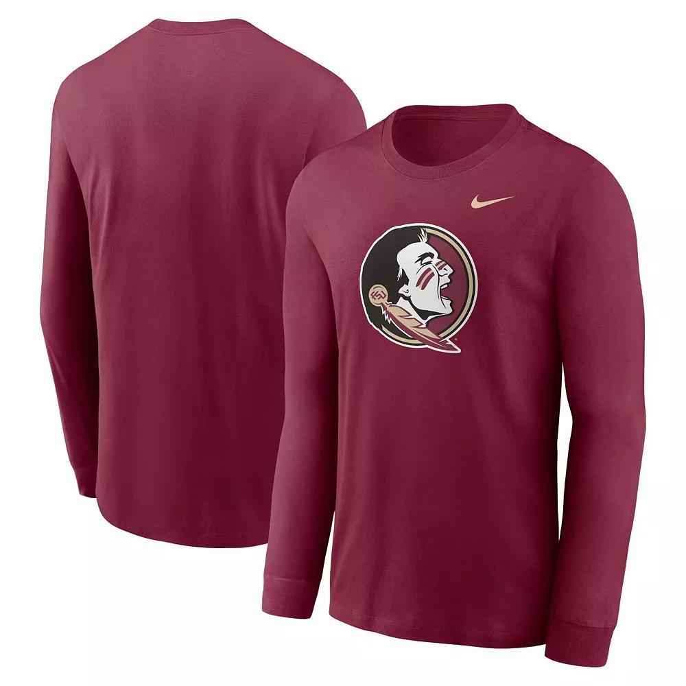 Men's Nike Garnet Florida State Seminoles Primary Logo Long Sleeve T-Shirt,  Product Image