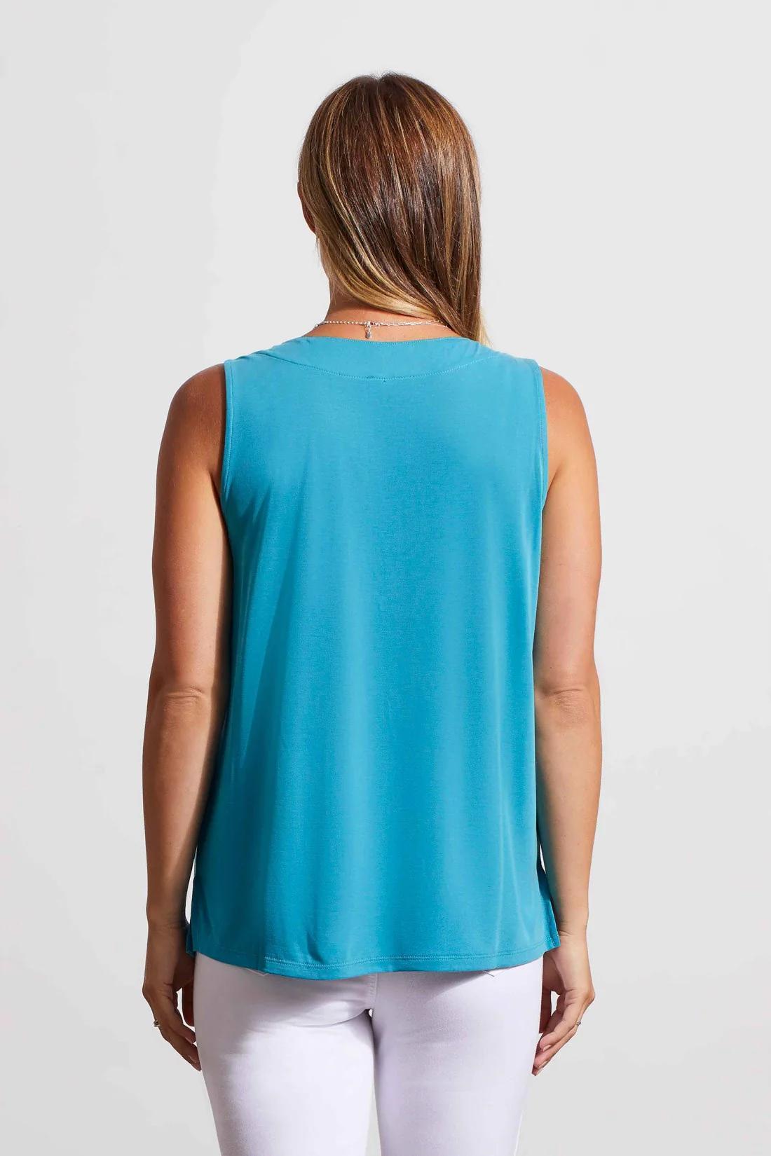 PLEATED SLEEVELESS MODAL TOP Product Image