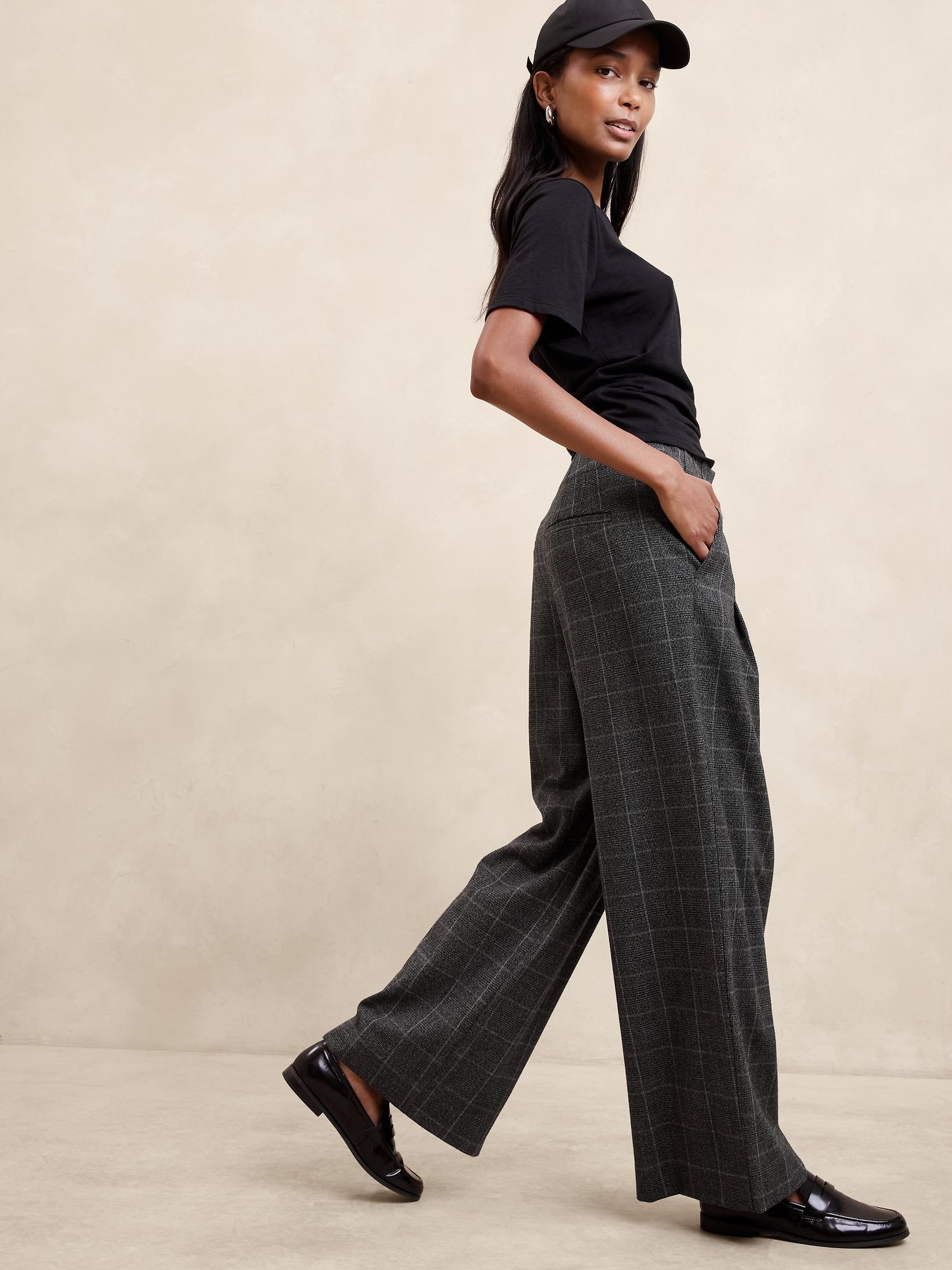 Ultra High-Rise Wide-Leg Flannel Trouser Product Image