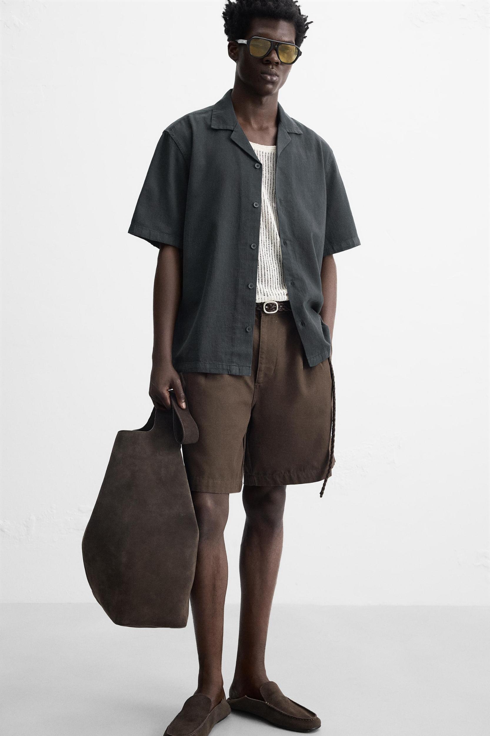 COTTON - LINEN BLEND SHIRT Product Image