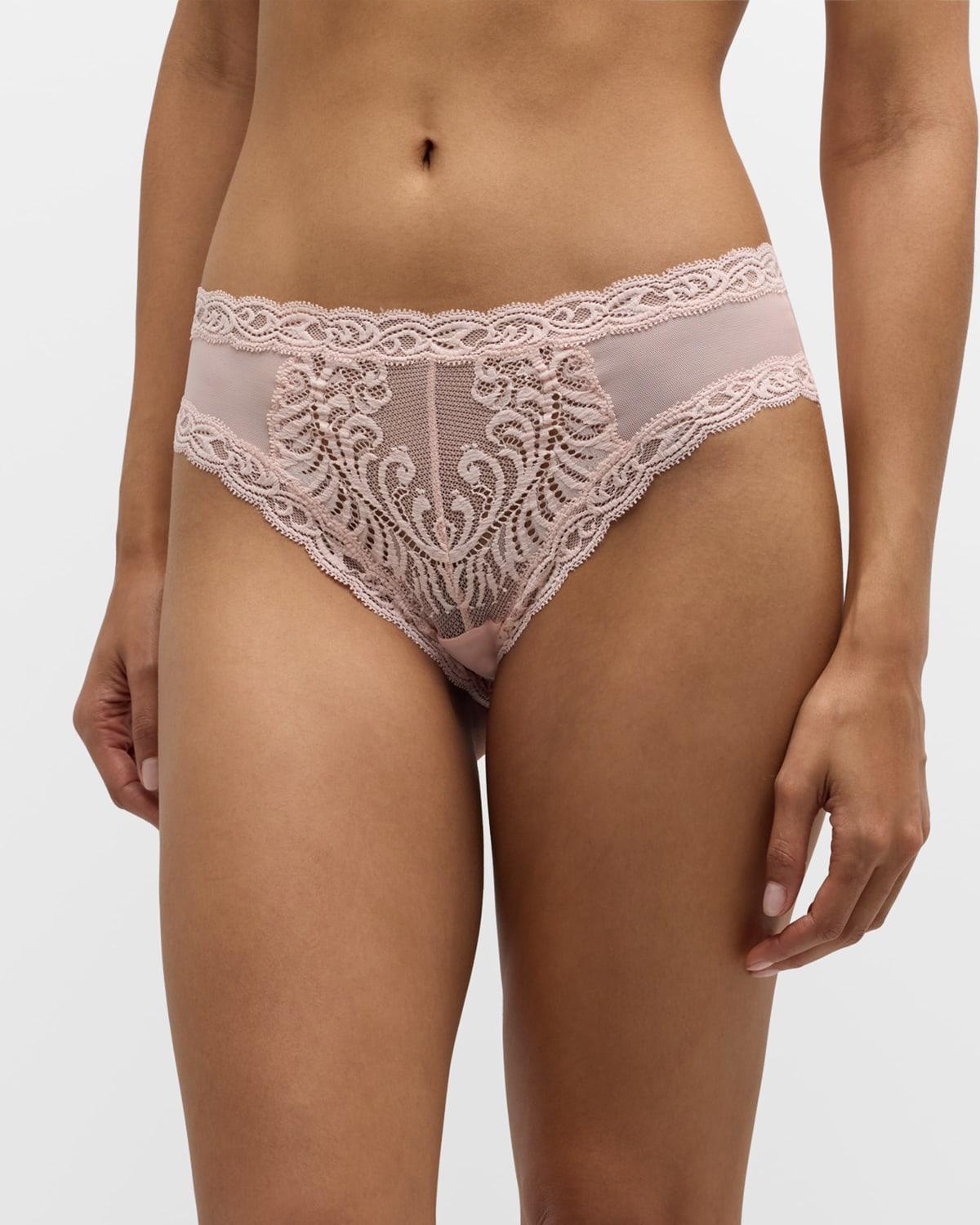 Feathers Lace-Trim and Mesh Hipster Briefs Product Image