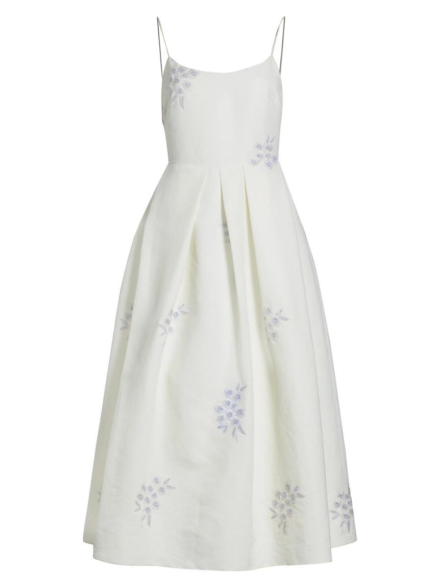 Womens Audra Embroidered Midi dress Product Image