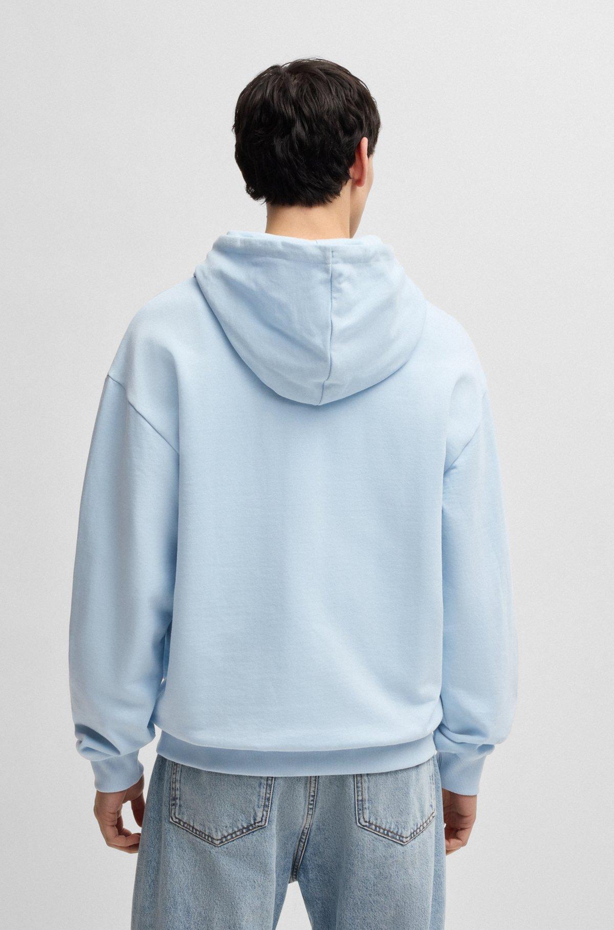 Zip-up hoodie in French terry cotton with logo Product Image
