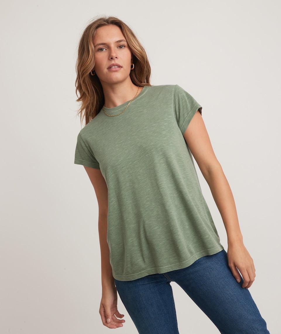 Swing Crew Tee in Garden Green Product Image