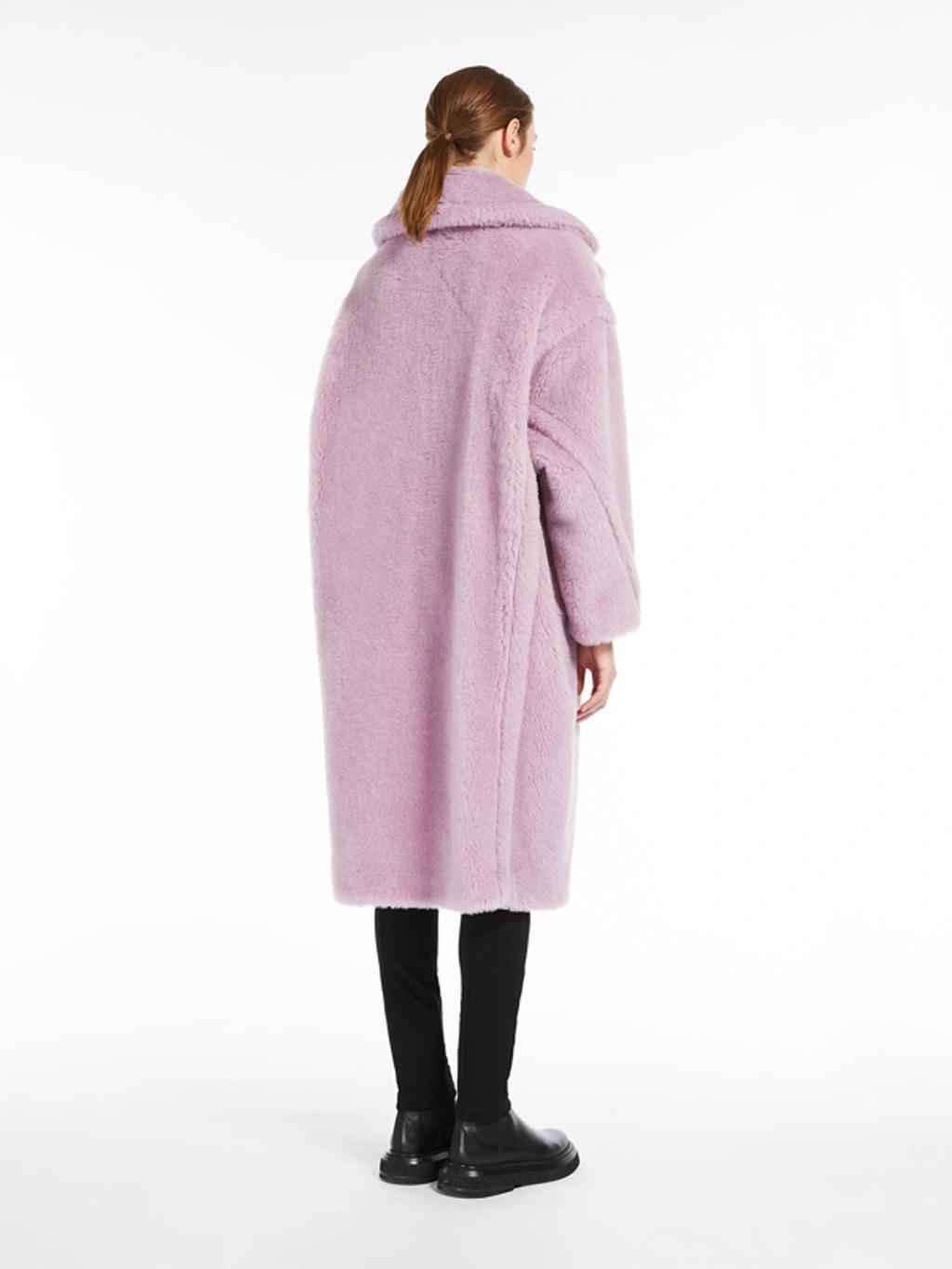 Teddy Bear Icon Coat In Violet Product Image