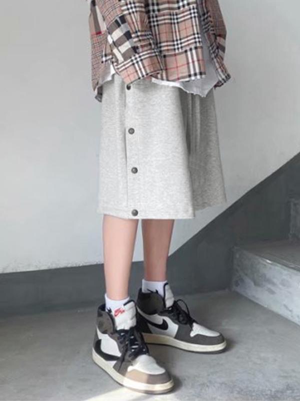 Men's Solid Breasted Drawstring Shorts Product Image