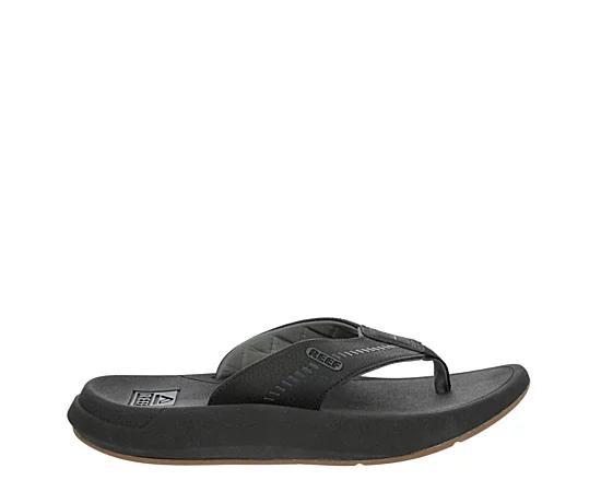 REEF Swellsole Rover Men's Flip-Flop Sandals, Size: 9, Black Product Image