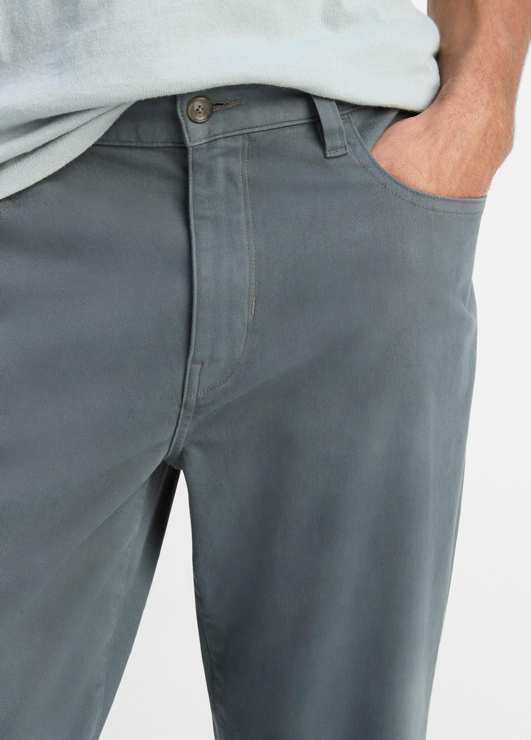Dylan Slim 5-Pocket Peached Stretch-Cotton Pant Product Image