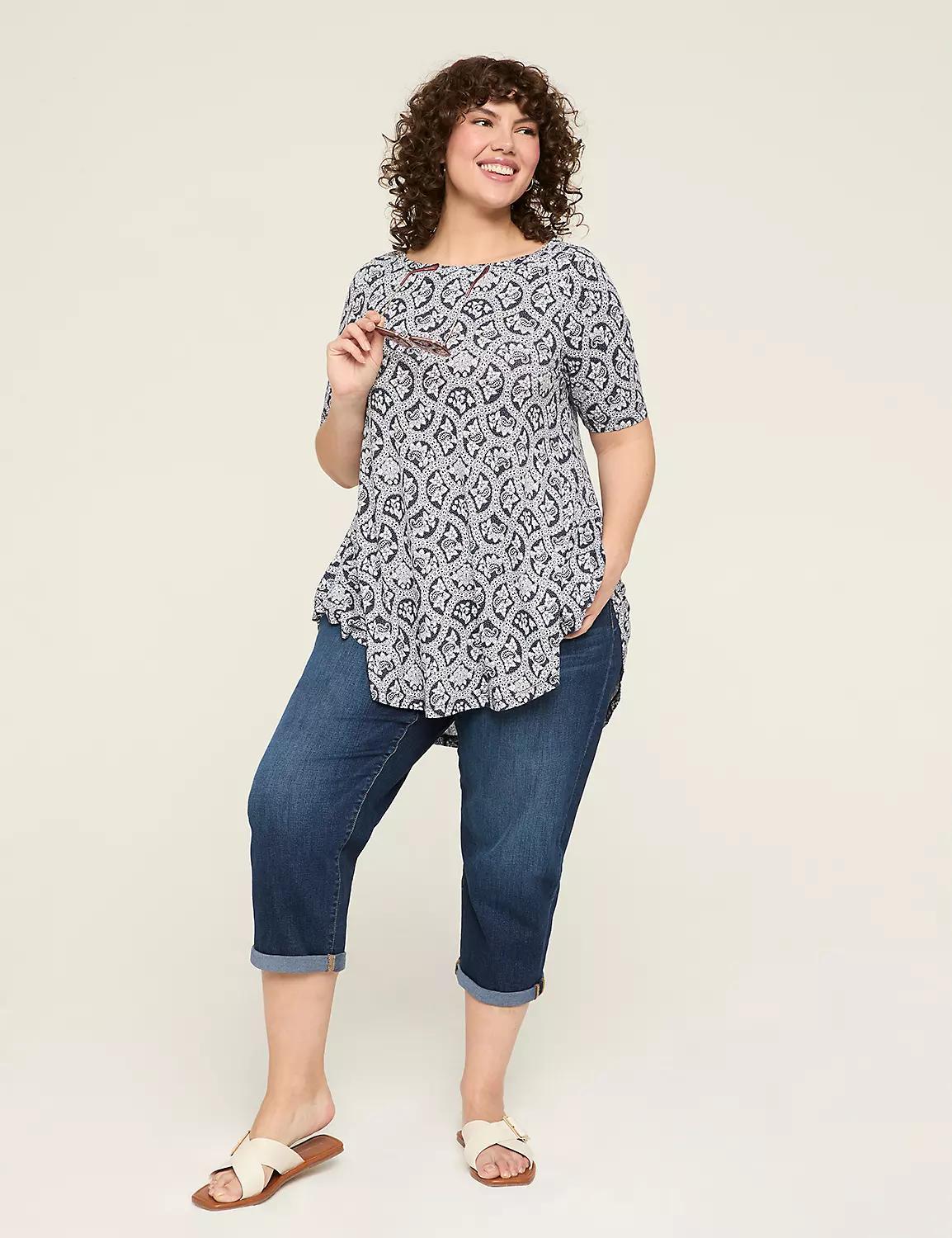 Max Swing Perfect Sleeve Boatneck Tee Product Image