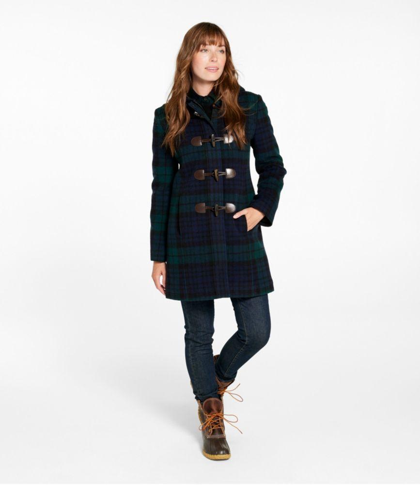 
                            Women's Classic Lambswool Duffel Coat, Pattern
                         Product Image