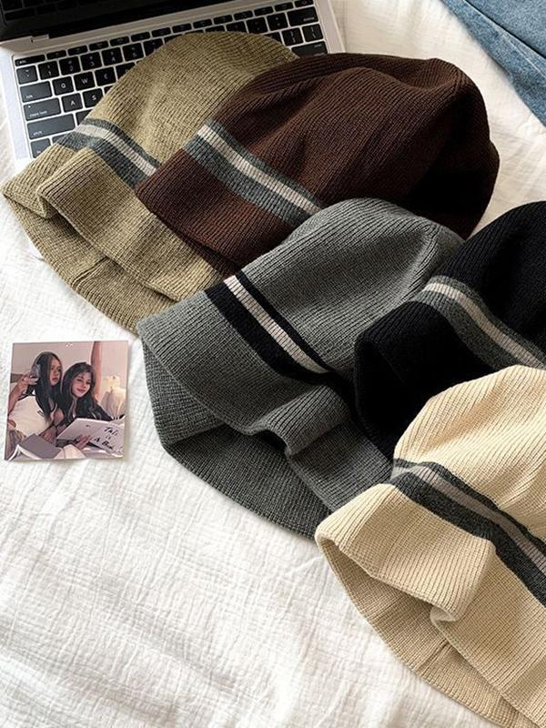 Striped Knitted Hats Product Image