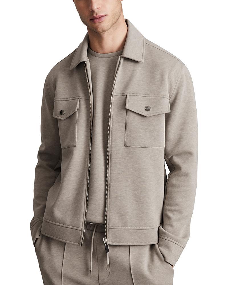 Reiss Medina Interlock Full Zip Jacket Product Image