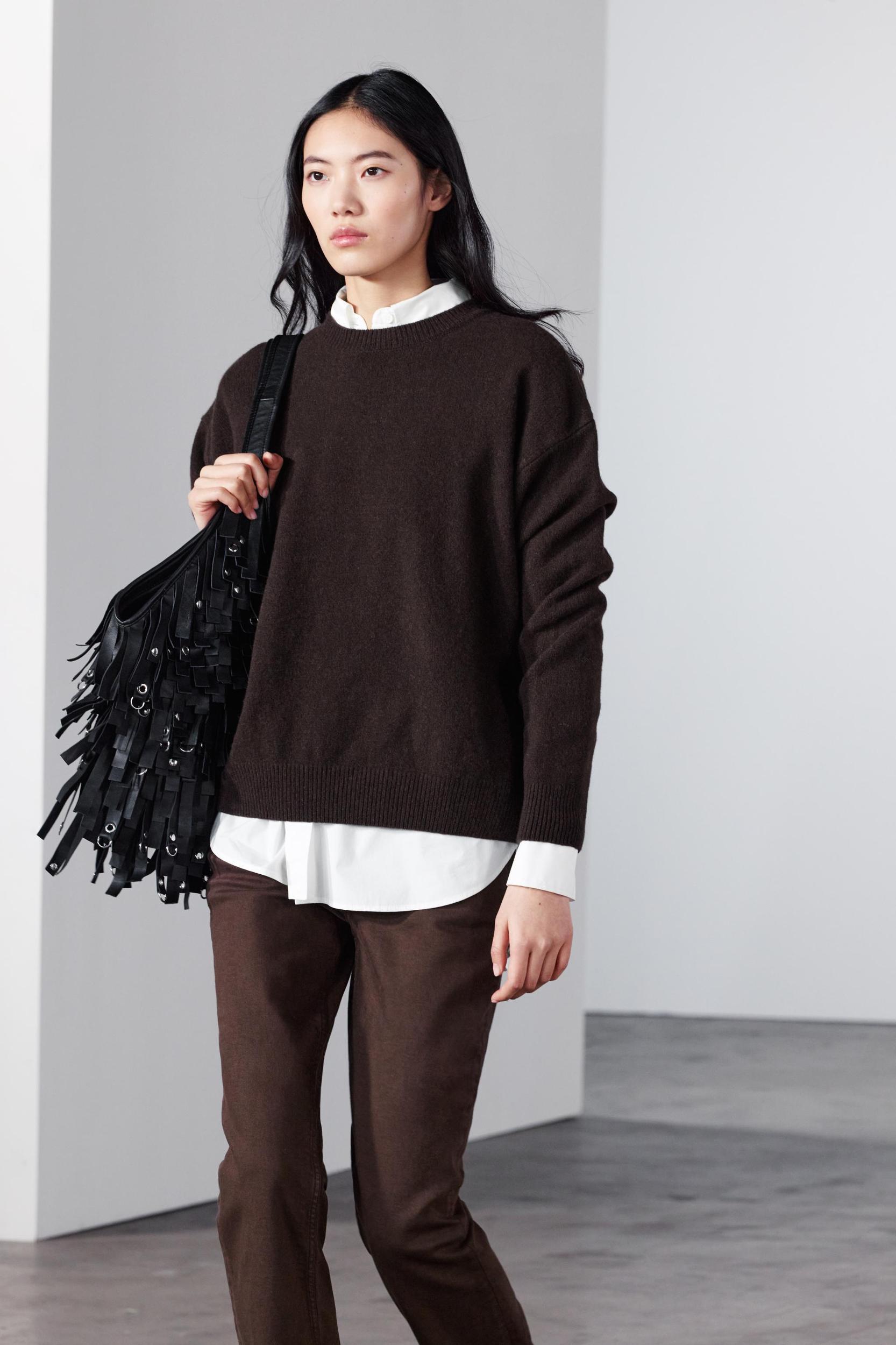 BASIC CASHMERE AND WOOL SWEATER Product Image