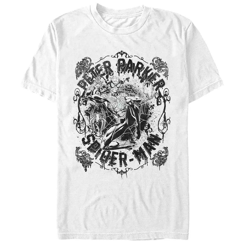 Men's Spider-Man Peter Parker Spidey Portrait Graphic Tee,  Product Image