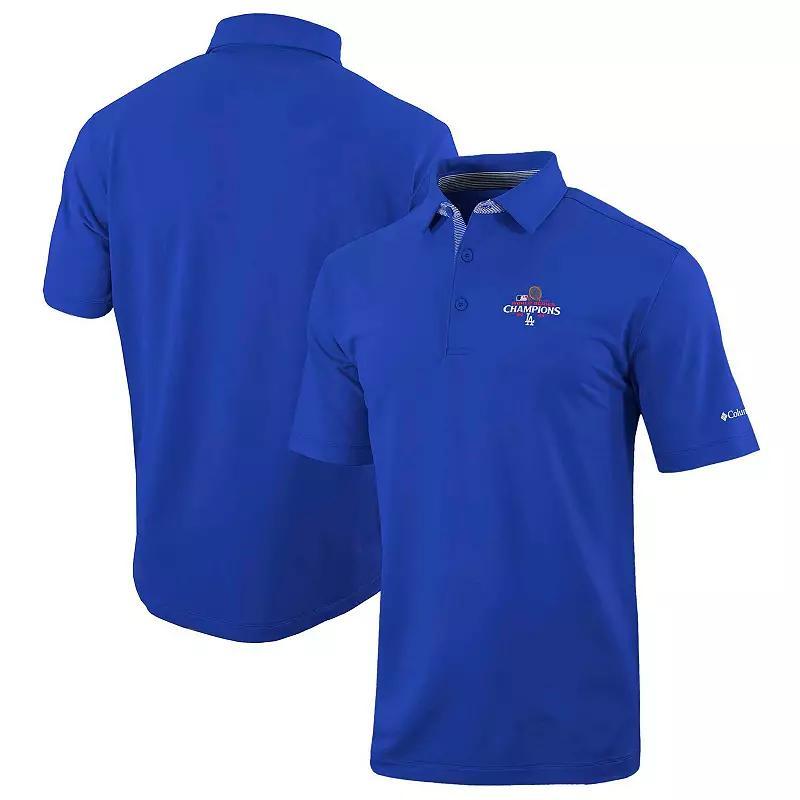 Mens Columbia Royal Los Angeles Dodgers 2024 World Series Champions Omni-Wick Even Lie Polo Product Image