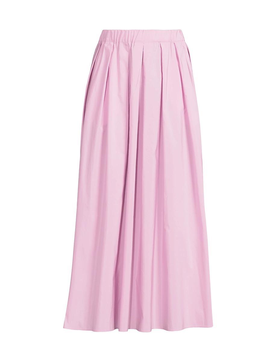 Womens Curvato Pleated A-Line Midi-Skirt Product Image