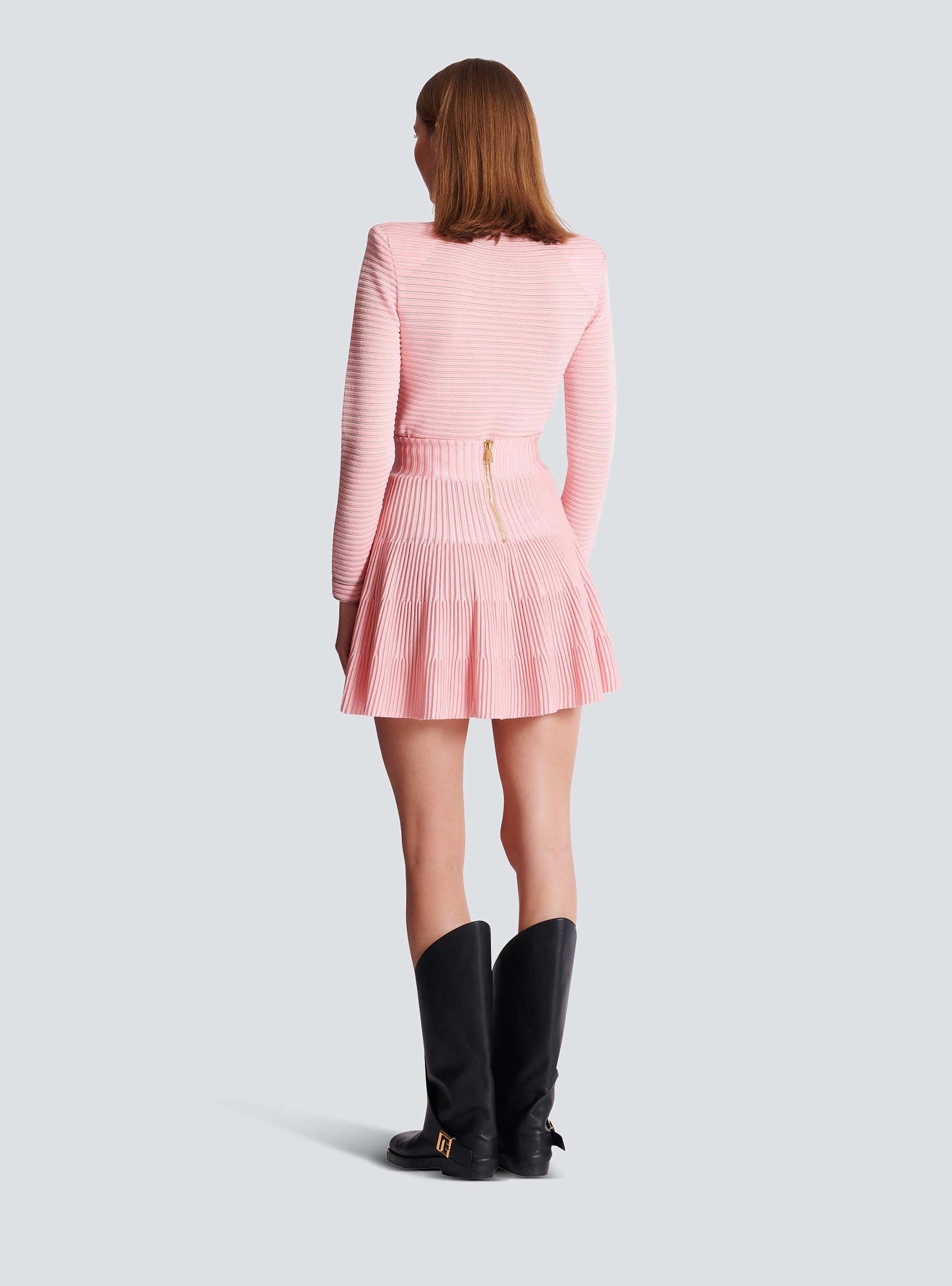 A-line textured knit skirt Product Image