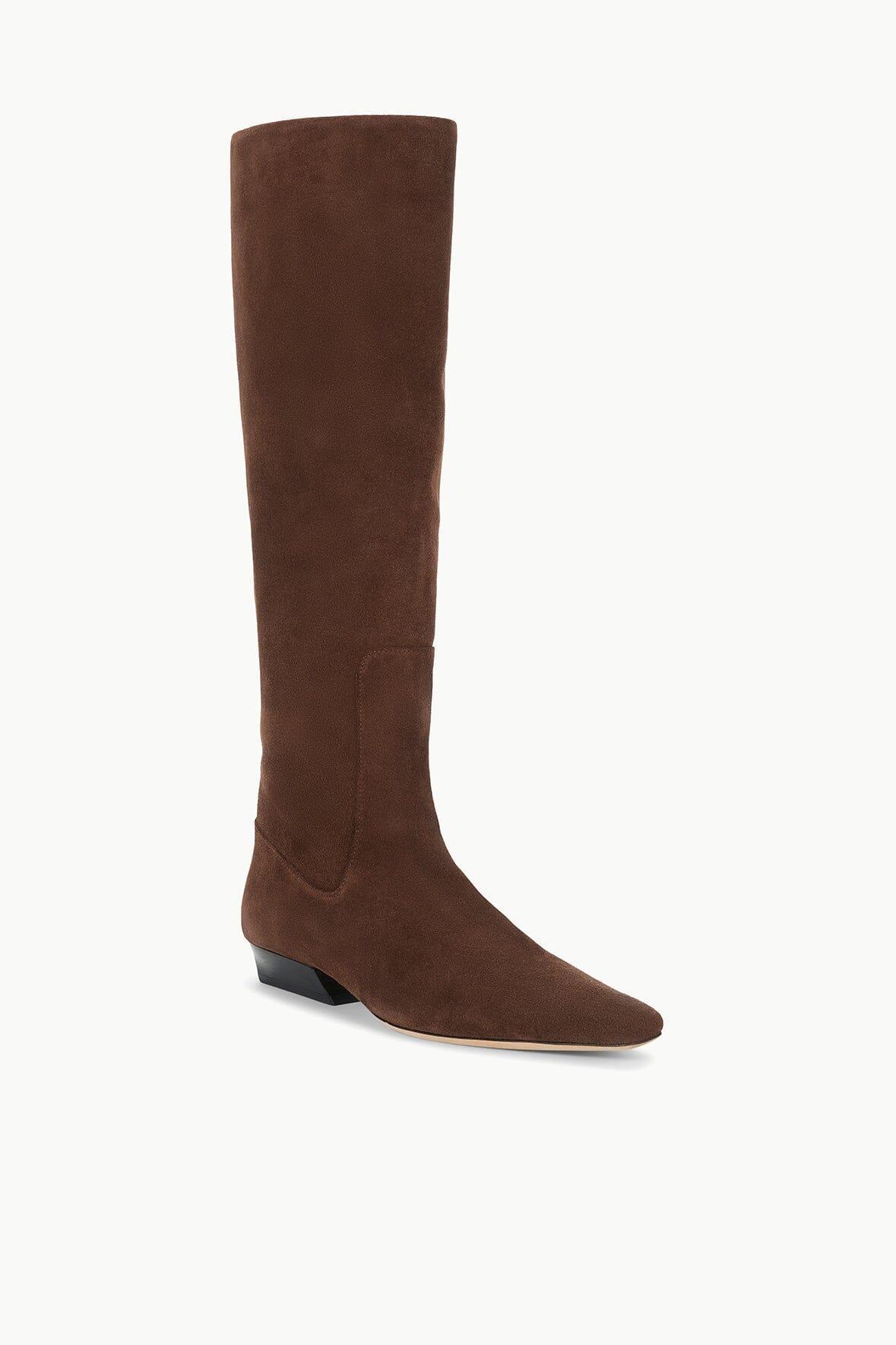 WALLY FLAT BOOT | MAHOGANY SUEDE Product Image