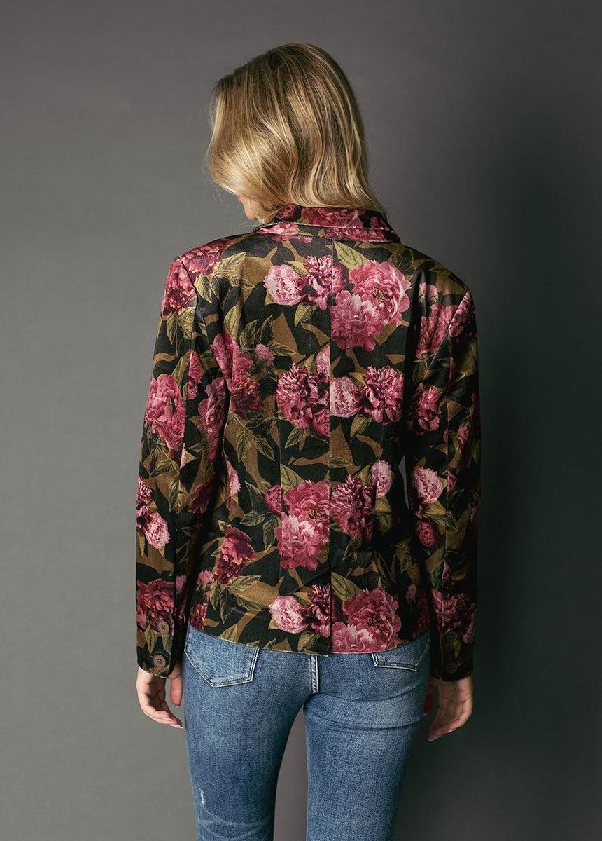 Louve Blazer in Bistre Floral Female Product Image