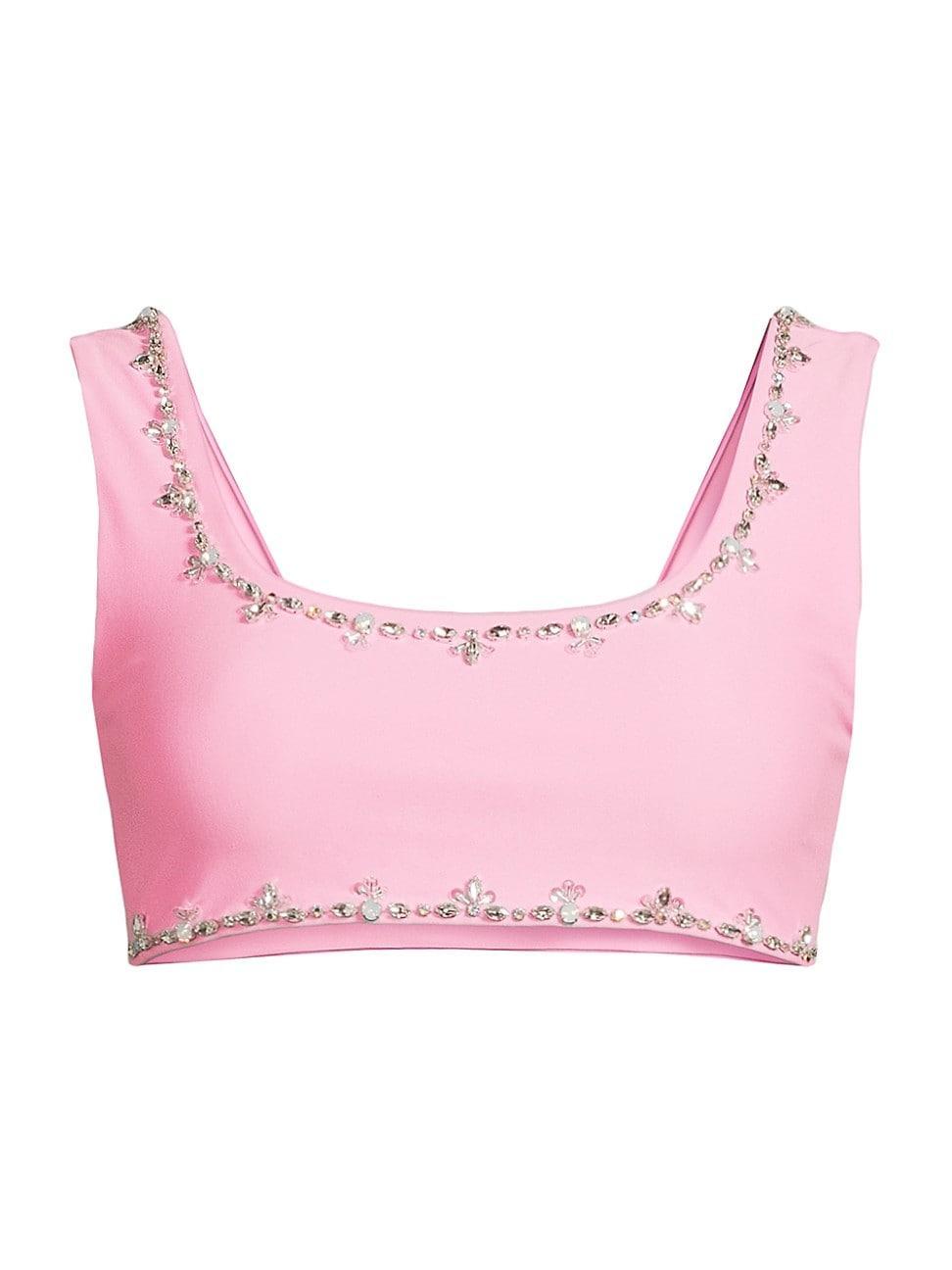 Womens Aaliyah Embellished Bikini Top Product Image