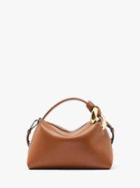 JWA CORNER BAG - LEATHER TOP HANDLE BAG in brown | JW Anderson US  Product Image