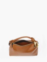 JWA CORNER BAG - LEATHER TOP HANDLE BAG in brown | JW Anderson US  Product Image