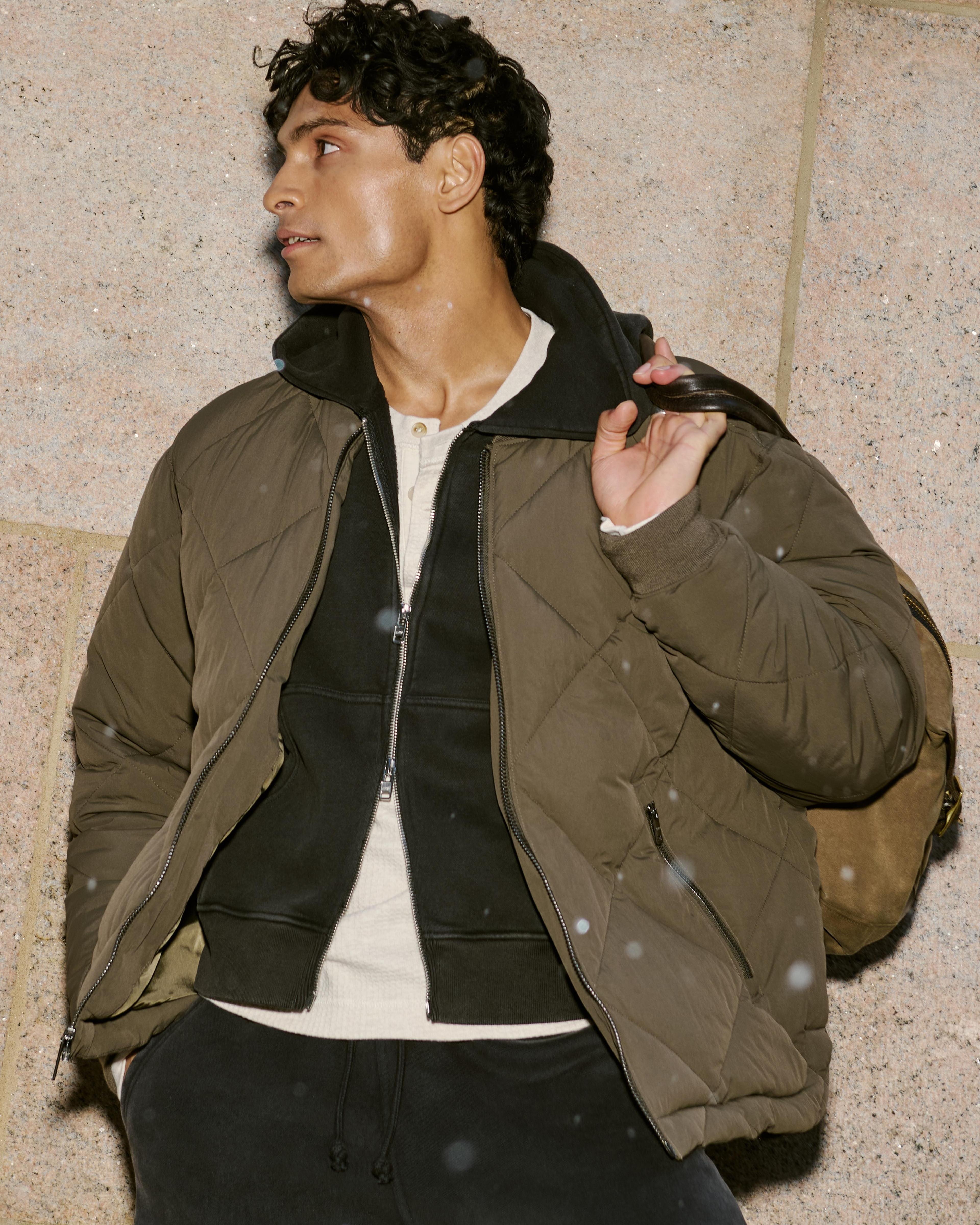 YPB Quilted Bomber Jacket Product Image