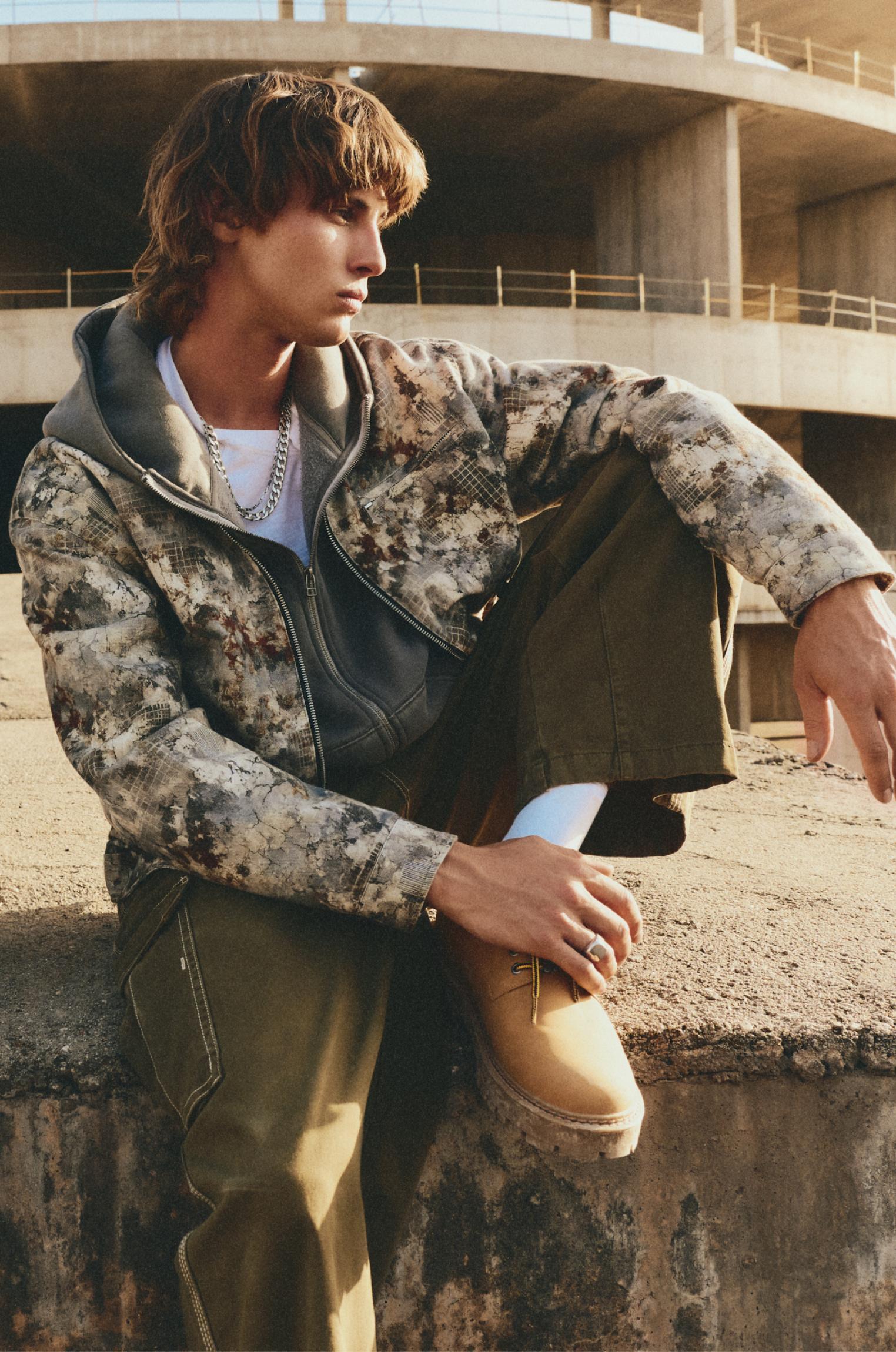 Camouflage print jacket Product Image