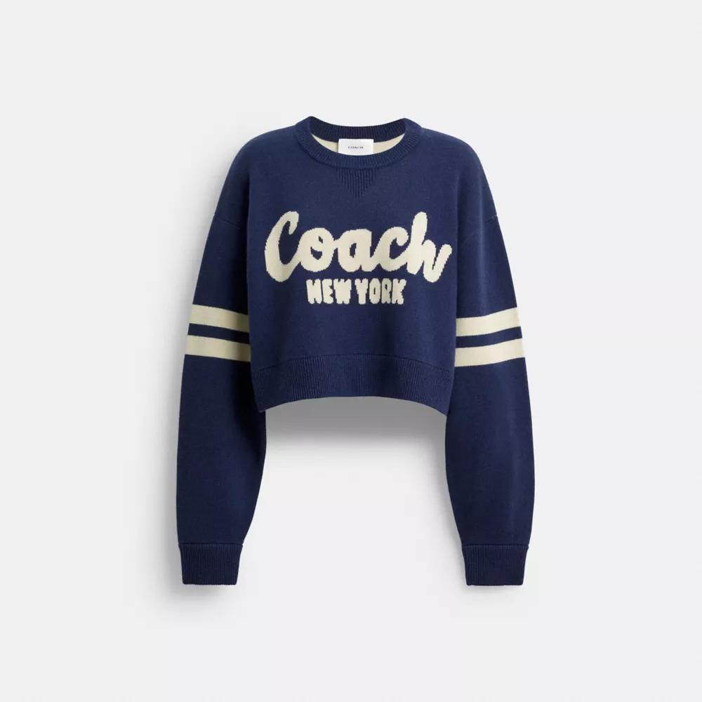 Cropped Coach Sweater Product Image