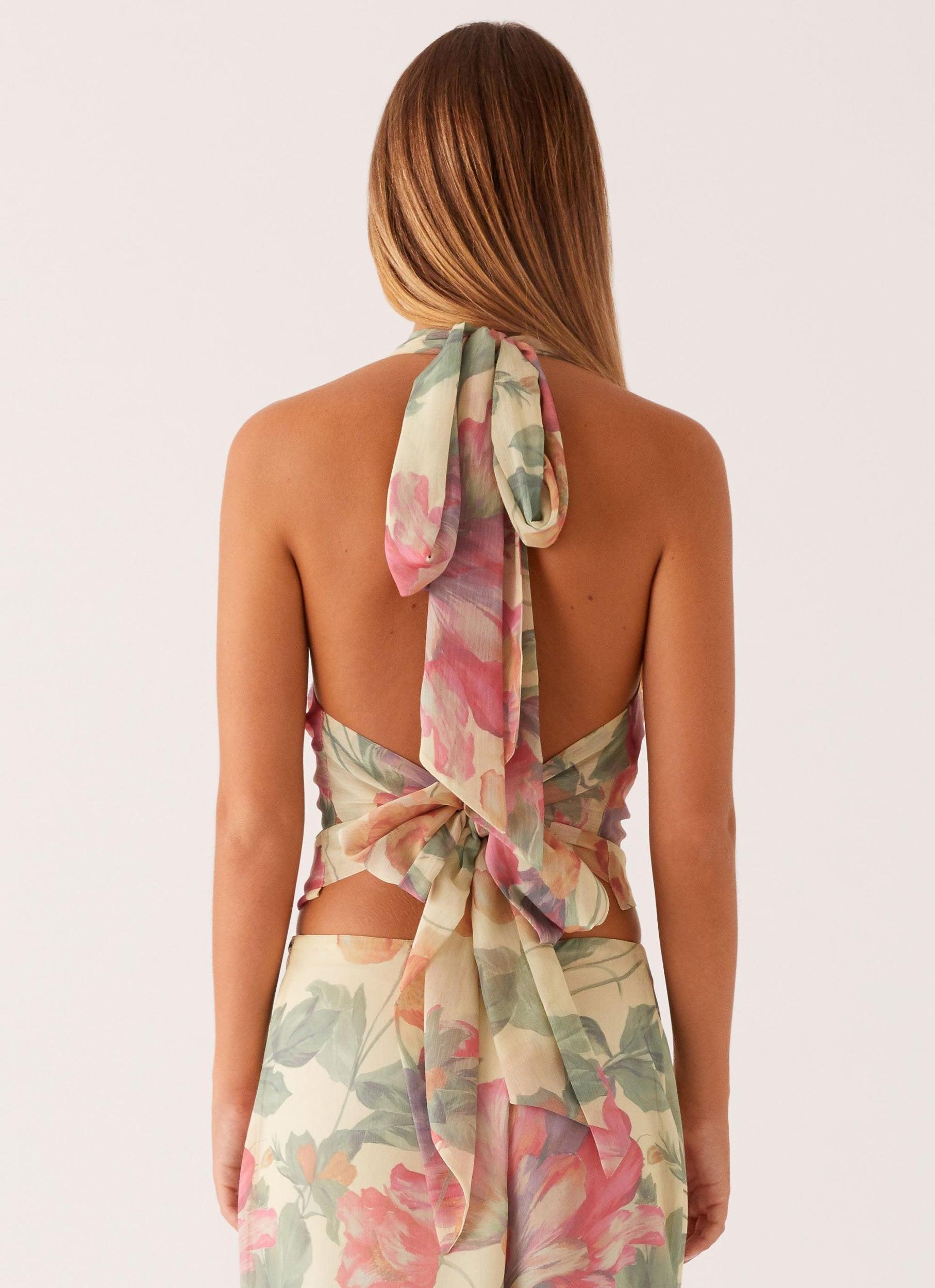 Close Call Top - Yellow Peony Product Image