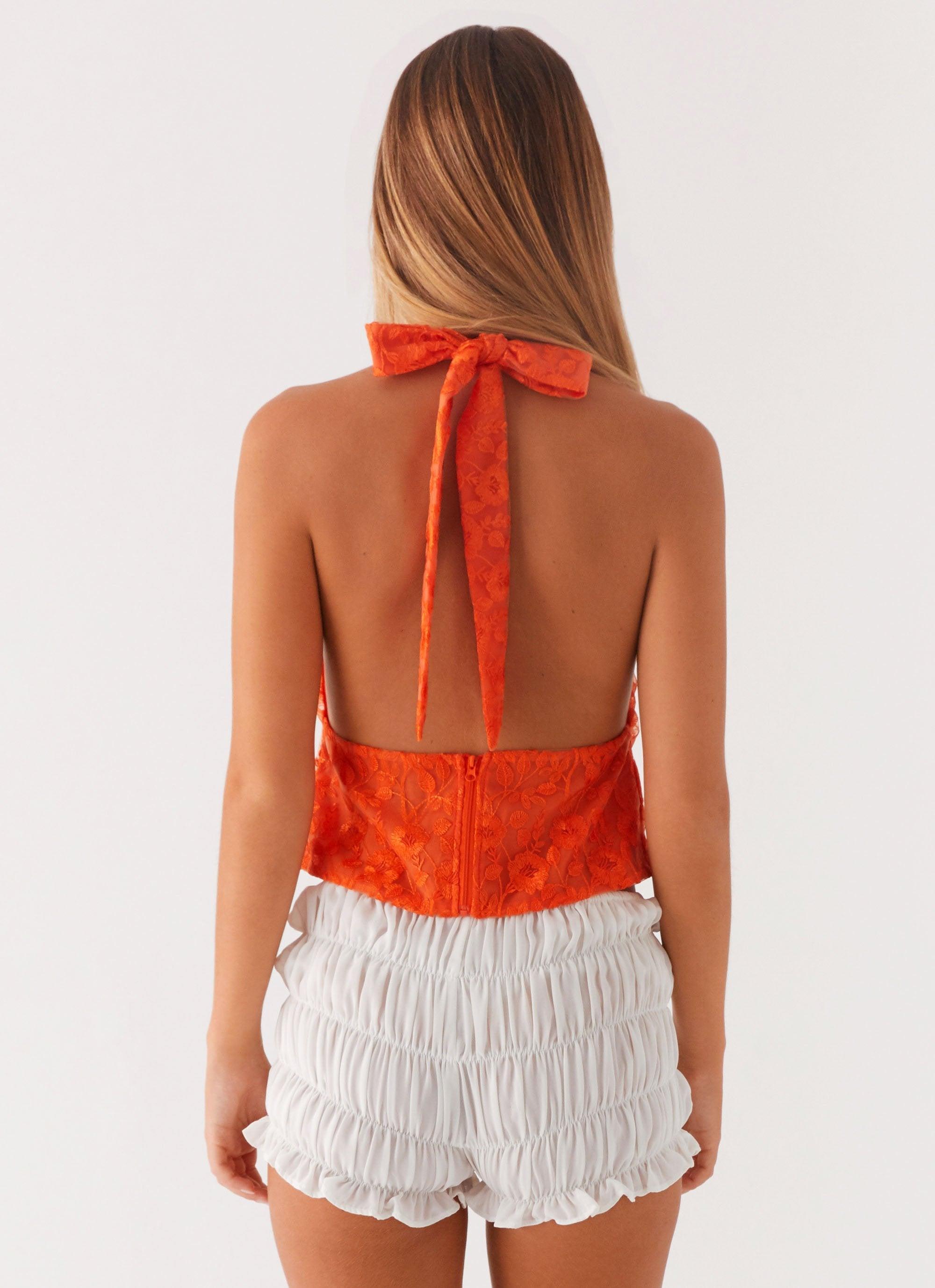 Best Self Top - Orange Floral Product Image