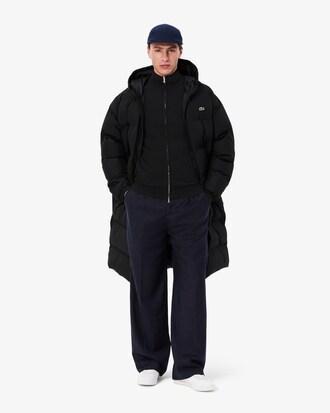 Zipped High Neck Cotton Sweater Product Image