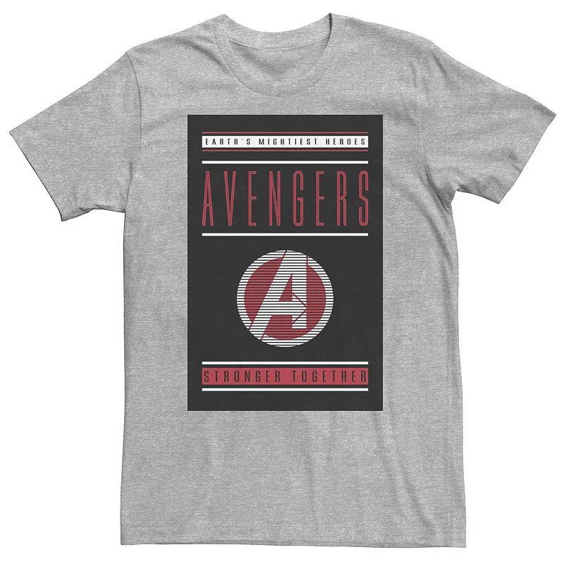 Big & Tall Marvel Avengers Endgame Stronger Together Tee, Men's, Size: 3XL, Athletic Grey Product Image