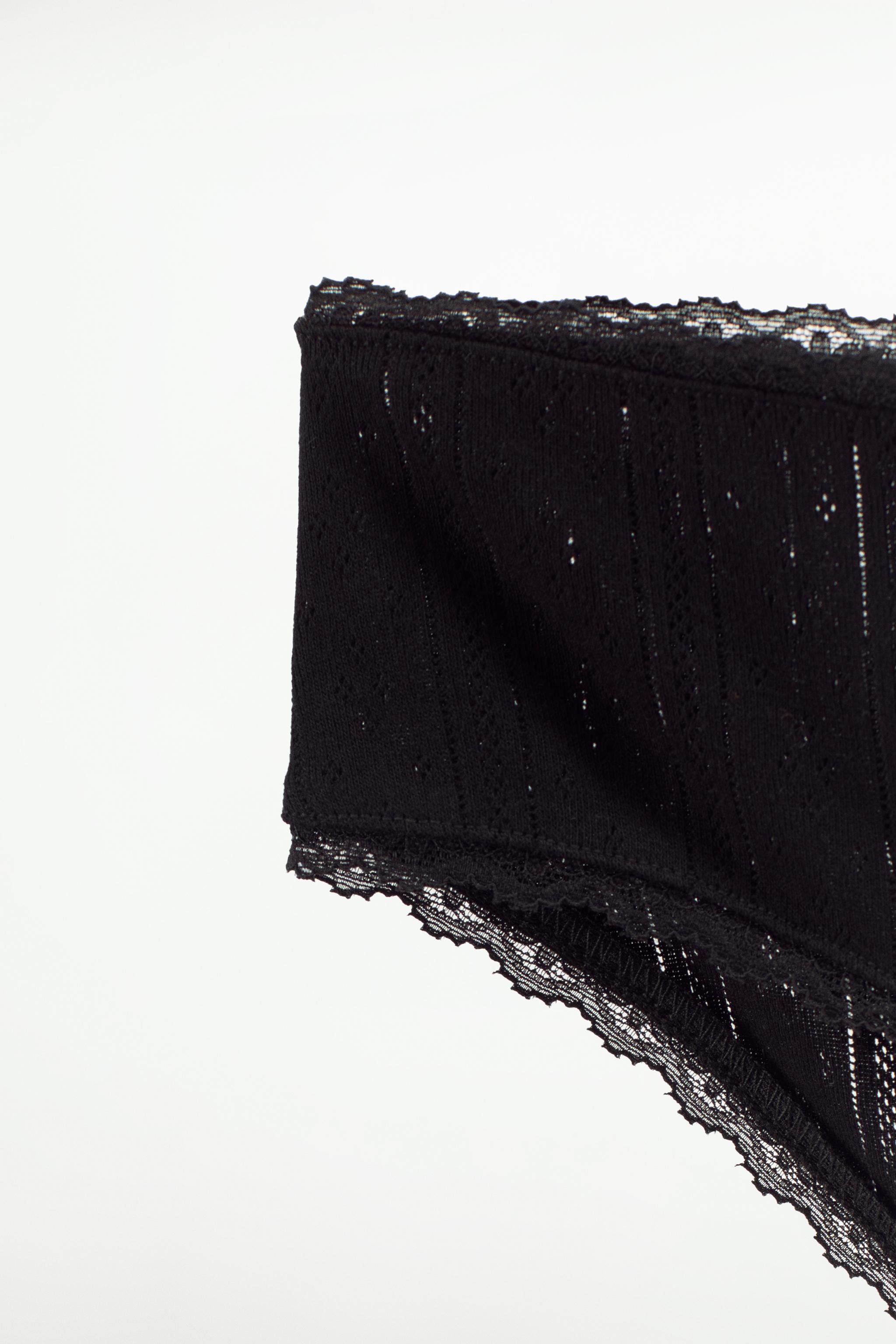 LACE TRIM POINTELLE PANTIES Product Image